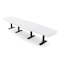 Skutchi Designs Arc Boat Conference Table With Power, 48 in W, 168 in L HAR-ABOT-48X168-T.BK-W960-NA - alternate 1