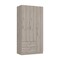 Homeroots 71" Light Gray Manufactured Wood Two Drawer Combo Dresser 478411 - alternate 1