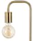 Jonathan Y Axel 20.5" Minimalist Glam Gold Pipe Metal/Marble LED Table Lamp, Brass Gold JYL1094A - alternate 4