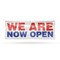 Signmission We Are Now Open, 48 Inch x 120 Inch, Vinyl Banner B-120-30922 - alternate 1