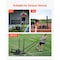 Vevor Weight Power Pull Push Sled Workout Fitness Strength Speed Training Sled Orange Q174 - alternate 3