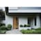 Vdomdoors Aluminum Door Cynex 6116 Black Entry Steel Metal Modern Painted W36xH80 Left Inswing CYNEX6116EXD-OAK-W36xH80-LH-I - alternate 3