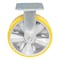 Vestil Polyurethane Rigid Caster 8 In. Diameter x 2 In. Width 1212 Lb. Capacity Yellow/Gray CST-PY-8X2PUA-R - alternate 4