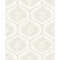 A-Street Prints Laurel Bone Ogee Wallpaper 2861-25722 - alternate 1