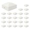 Nuvo Iron 4-in x 4-in White Rigid Plastic Pyramid Post Cap- MP24 PCP26-WEC-MP24 - alternate 1
