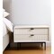 Homeroots 16" White and Black Two Drawer Faux Wood Nightstand 473018 - alternate 3