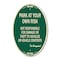 Signmission Park at Your Own Risk Not Responsible for Dam, 12 In X 18 In Architectural, Heavy Gauge Aluminum A-OV-G-1218-23481 - alternate 1
