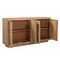 Homeroots 72in Natural Distressed Solid Wood Carved Geometric Sideboard with Four Doors 634317 - alternate 5