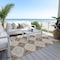Homeroots 5' X 8' Chocolate And Beige Floral Washable Indoor Outdoor Area Rug 610746 - alternate 7