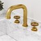 Vigo Hart Two Handle Three-Hole Widespread Bathroom Faucet in Matte Brushed Gold VG01305MG - alternate 6