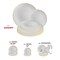 Smarty Had A Party Gray with Gold Organic Round Plastic Dinnerware Value Set (120 Dinner Plates+120 Salad Plates), 240PK 930GGVP-CASE - alternate 6