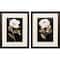 Homeroots Set Of Two Botanical on Black Brown Framed Wall Art, 2PK 649321 - alternate 1