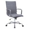 Leisuremod Harris High-Back Faux Leather Office Chair, Grey HOT19GRL - alternate 1