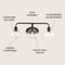 Jonathan Y Sandrine 26.25" 3-Light Iron/Seeded Glass Cottage Rustic LED Vanity Light, Oil Rubbed Bronze JYL7528A - alternate 10