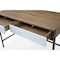 Homeroots 43" Natural and Bronze Writing Desk With Two Drawers 543782 - alternate 2