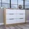 Homeroots 42" White and Natural Six Drawer Double Dresser 544053 - alternate 6