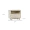 Homeroots 24" Distressed Sand One Drawer Solid Wood Nightstand 549965 - alternate 4