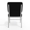 Flash Furniture Black Fabric Church Chair, PK4 4-XU-CH-60096-BK-SV-BAS-GG - alternate 3