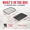 Bakken-Swiss Bakken Air Fryer Tray, 2-in-1 Nonstick Crisper Basket, Ceramic Coated, PTFE-Free, 9.5inx13in Gray BAKCRIP9 - alternate 5