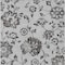 Homeroots 3' X 5' Gray Charcoal And Silver Floral Washable Indoor Outdoor Area Rug 589470 - alternate 4