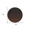 Homeroots 8' Orange And Charcoal Round Abstract Washable Indoor Outdoor Area Rug 588968 - alternate 3