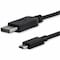 Startech.Com USB C TO DISPLAYPORT 1.2 CABLE W/4K 60HZ/HBR2/5.1 AUDIO/HDCP 2.2/1.4 - INTEGRATE CDP2DPMM1MB - alternate 1