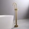 Kibi Circular Floor Mount Tub Filler, Hand Shower - Brushed Brass KTF301BB - alternate 4