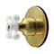 Kingston Brass Single-Handle Six-Way Diverter Valve with Round Trim Kit, Brushed Brass KS4037PX - alternate 1
