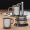 Kings County Tools Single Spout 1 Cup Coffee Maker Stainless Steel Stovetop Espresso Maker Italian Coffee Machine GW39A03-07 - alternate 4