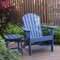 Newtechwood Atlantic Classic Curveback Royal Blue Plastic Outdoor Patio Adirondack Chair P018-898 - alternate 2