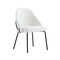Manhattan Comfort Gracie Dining Chair in White and Black - Set of 4 4-DC100-BWH - alternate 2