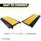 Kable Kontrol Cable Ramp, 2.16 in H, 35.43 in L, 19.685 in W, 5 Channel, Polyurethane/Rubber, Black, Yellow CP9988 - alternate 10