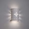 Luxury Lighting Asavva 10.5 in Tall Starburst Ceramic Outdoor Wall Light, Paintable White Bisque Finish, 2PK (2) 410-36-W-ud-7-17 - alternate 1