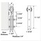 Sartodoors Sturdy Barn Door 24 x 84 inches Frosted Glass 3 Lites, Lucia 4070 White Silk, 6.6FT Rail Hangers He LUCIA4070BD-B-WS-2484 - alternate 3