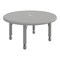 Flash Furniture Commercial Plastic Adjustable Height Classroom Activity Table-Soft Gray, 33 in RD YU-YCX-007-2-ROUND-TBL-SFTGY-GG - alternate 1