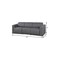 Homeroots 100" Dark Gray Top Grain Leather Reclining Metal USB Sofa 720430 - alternate 4