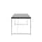 Homeroots 54" Black and Silver Wood and Stainless Steel Writing Desk 544278 - alternate 5