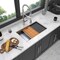 Wrightmaster 33 in. Undermount Single Bowl 16-Gauge Stainless Steel Kitchen Workstation Sink w/Integrated Ledge ZOR-137116 - alternate 4