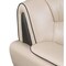 Homeroots 64in Beige And Silver Faux Leather Love Seat 329460 - alternate 4