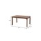 Homeroots 46" Brown Wood and Iron Dining Table 635739 - alternate 4