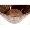 Real Wood Products 16.5 in. H X 26 in. W X 26 in. D Wood Half Whiskey Barrel Planter Brown G3056 - alternate 4
