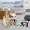 Simple Deluxe Radio Cat Scratcher Cardboard Lounge Bed - Durable Pads Prevent Furniture Damage - Cat Scratchers a GLOWPTSCRARADIO01 - alternate 3