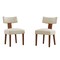 Homeroots Set of Two Beige and Brown Linen and Solid Wood Dining Side Chairs, 2PK 719664 - alternate 3