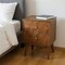 Homeroots 22" Brown Solid Wood Square Two Drawer Nightstand 651510 - alternate 7