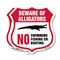 Signmission Alligator Warning Shield Sign Beware Of, 12 inch X 12 inch, Aluminum Metal Sign, 2PK SHI-A-2PACK-12-358 - alternate 1