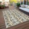 Homeroots 9' X 12' Gray And Ivory Abstract Washable Indoor Outdoor Area Rug 614165 - alternate 6