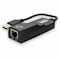 Add-On AddOn USB A 2.0 Male to RJ-45 Female Gray & Black Adapter - 100% compatible and guaranteed to work USB2NIC - alternate 1