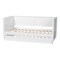 Baxton Studio Roni Modern White Scalloped Wood Twin Daybed with Trundle 256-14086-14087-ZORO - alternate 3