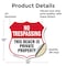 Signmission No Trespassing Shield Sign This Beach Is, 12 Inch X 12 Inch, Vinyl Decal SHI-D-12-417 - alternate 4