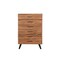 Homeroots 36" Natural Live Edge Solid Wood Five Drawer Dresser 571536 - alternate 1